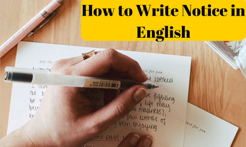 How to Write Notice in English