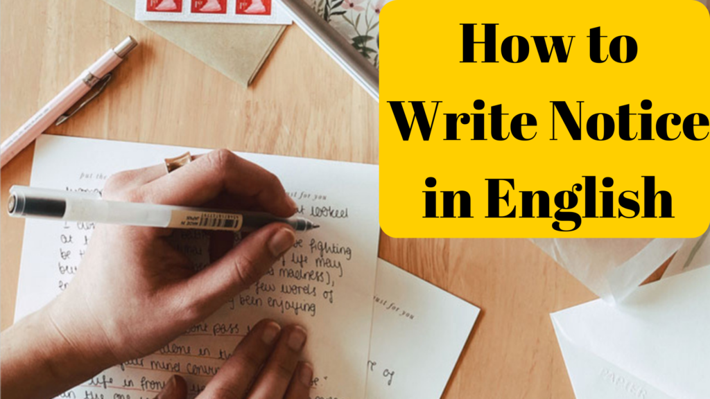 How to Write Notice in English